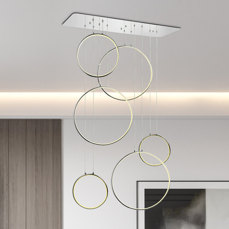 Lustre DEL l 33,46 po Carre