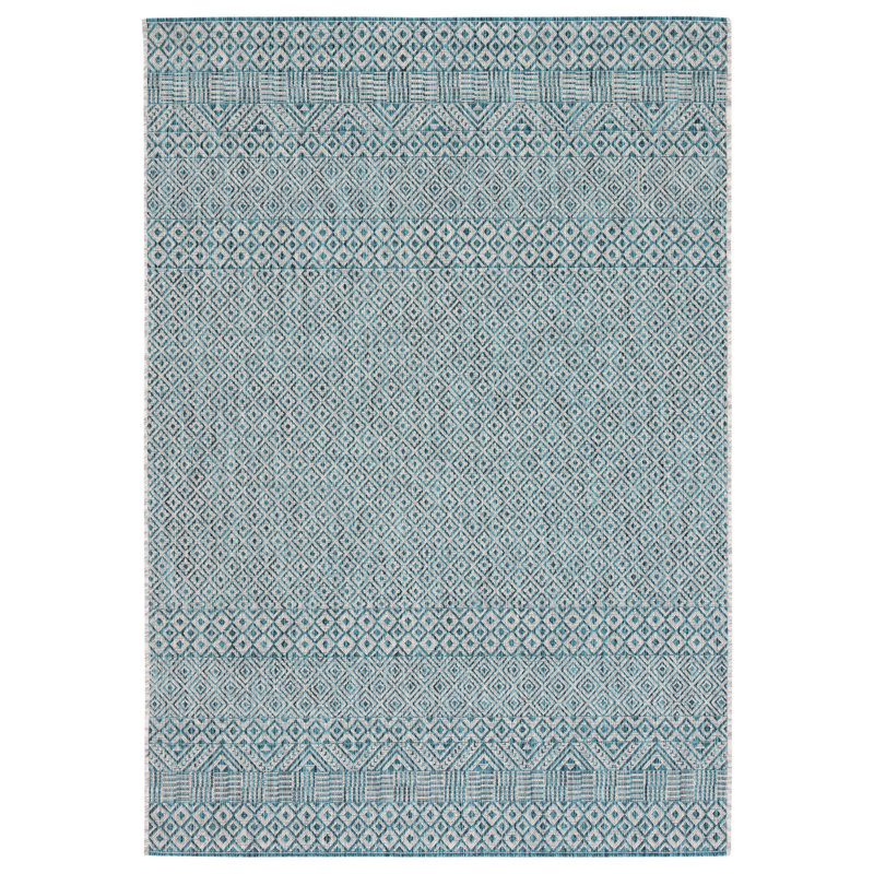 Tapis intérieur / extérieur Abbieleigh Performance Southwestern, Rectangle 2 pi 7 po x 5 pi