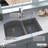 Karran Undermount Quartz Composite 32'' X 21'' 60/40 Double Bowl Kitchen Sink-35699351