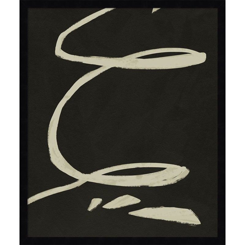 Neutral Spring III by Jacob Green, 25" H x 21" W x 1" D, Black