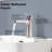 Topcraft Modern Single Hole Single Handle Brushed Nickel Bathroom Sink Faucet Lavatory Vanity Faucet-88686168