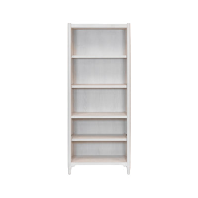 Modern Wood Open Bookcase, Office Shelving, Storage Cabinet, Fully Assembled, White
