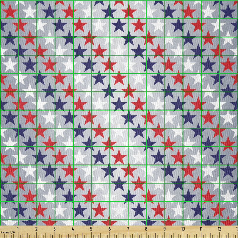 Deondre Stars Citizen National Day Patriotic Western Salute to the Union Multi-Purpose Fabric