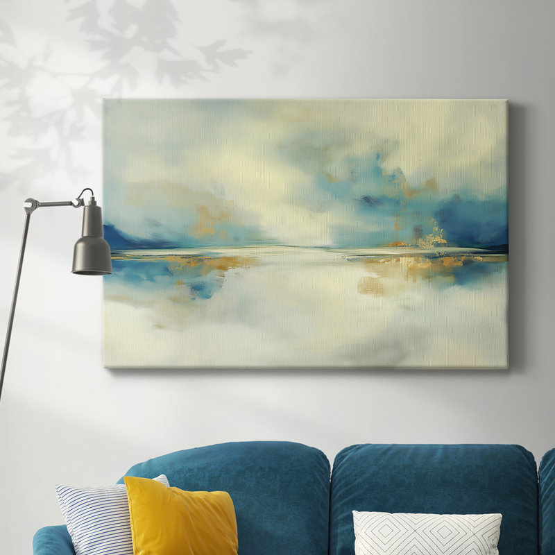 Série de paysages abstraits XCVI, H 24 po x l 36 po