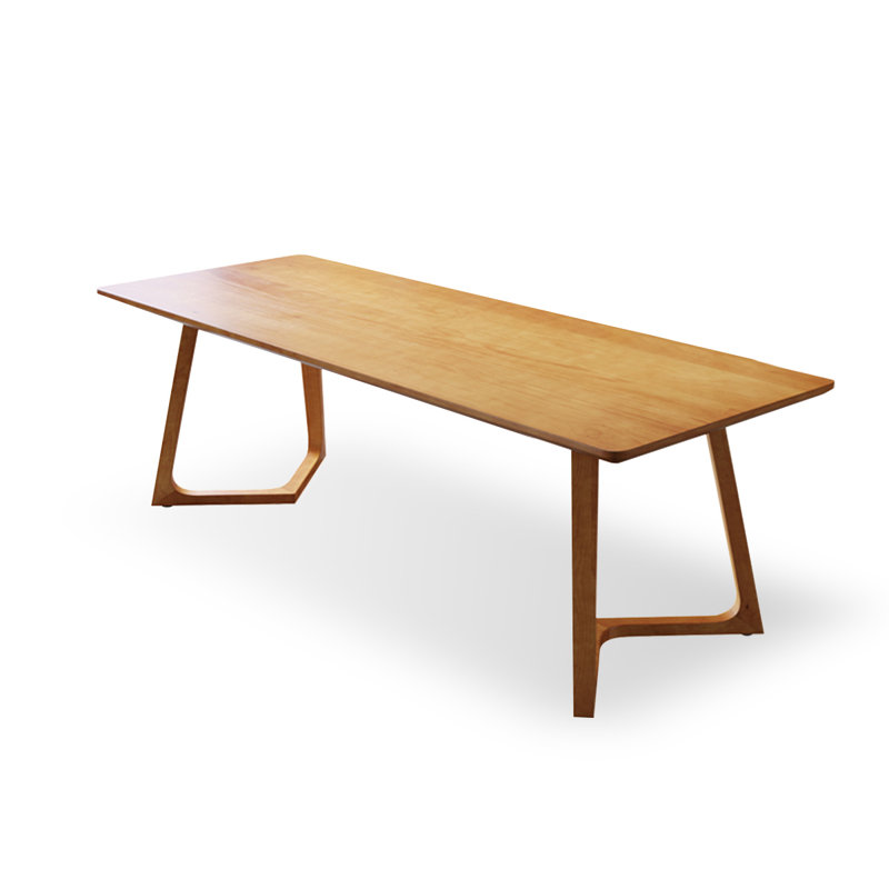 Brown Rectangular Solid Wood Dining Table, 29.53"H x 70.87"L x 31.5"W