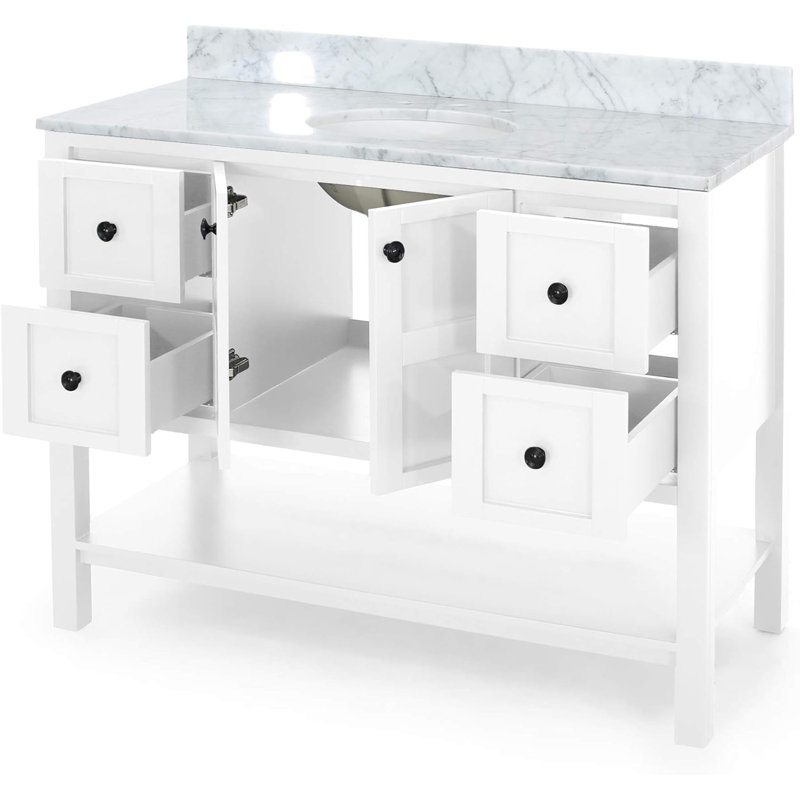 Ensemble de meuble-lavabo simple 49 po Danery, Blanc