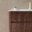 36" Retro Walnut Bathroom Vanity with Sink
