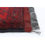 Tapis de zone en laine rouge/noir 4 pi x 6 pi 3 po à main one-of-kind-noué la 2010 esari turque Bagatelle