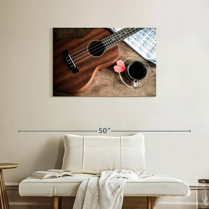 Abarca Coffee And Ukulele, 24" H x 36" W
