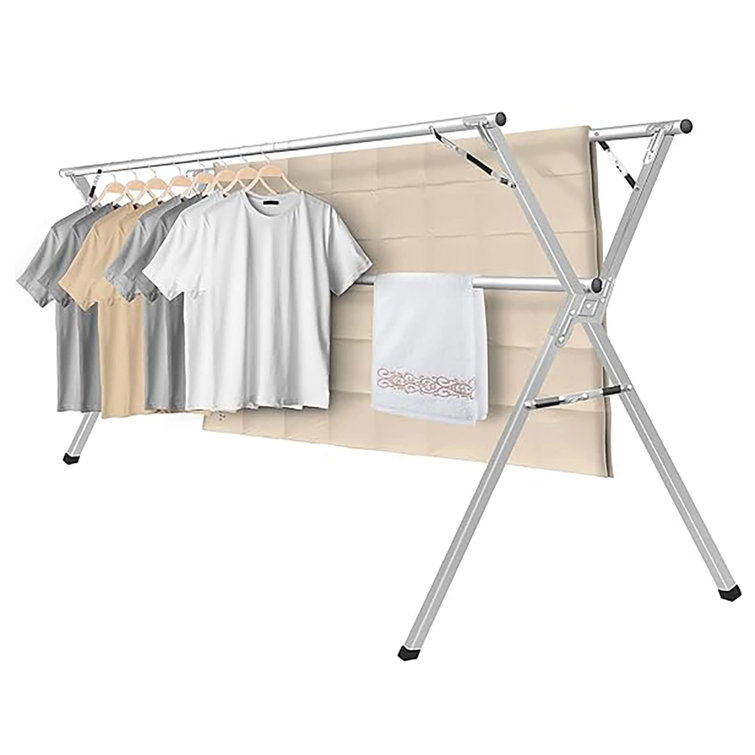 Rebrilliant Steel Foldable X-Frame Drying Rack | Wayfair