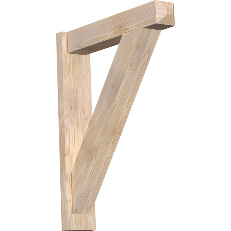 Artisan traditionnel en bois rustique, Sapin Douglas de 5 1/2 po (lisse), P 26 po x H 32 po