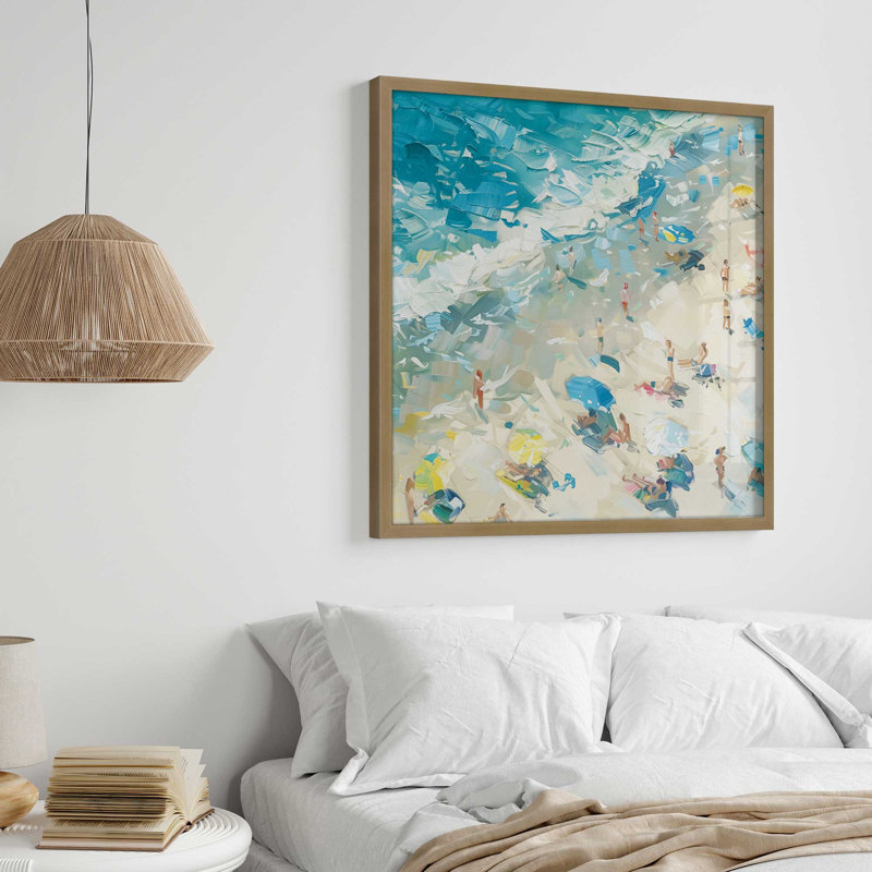 Framed On Paper Print, Brushed Gold, 13" H x 17" W x 1.25" D