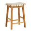 Ensemble de 2 tabourets de cuisine en similicuir tissé-1503953337
