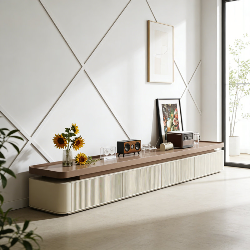 Modern and Simple Cream Style TV Cabinet