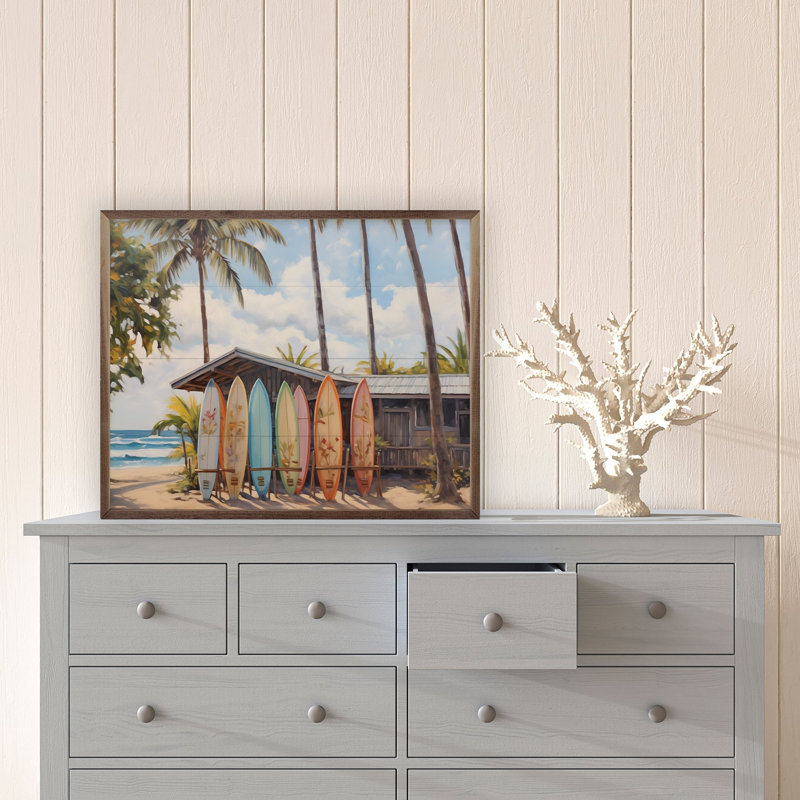 Planches de bord de mer 2 par Nini Art, H 32 po x l 40 po
