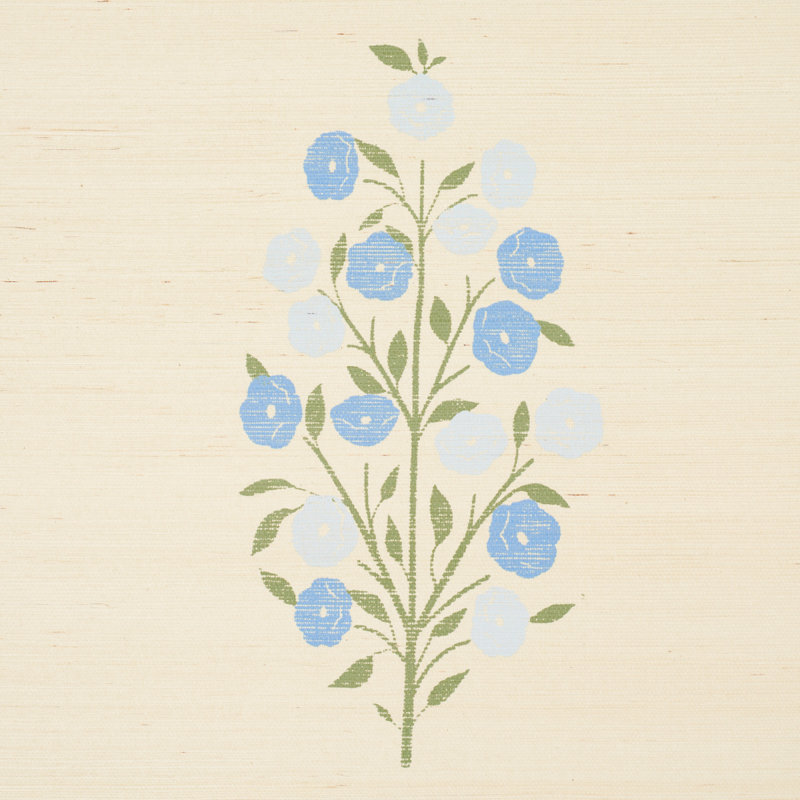 Josepha Sisal Wallpaper, Blue