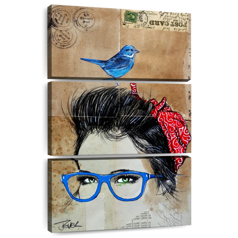Leisha 9 Bandana's - Blue, H 57 po x l 36 po