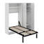 Lit escamotable simple avec casiers et armoires
