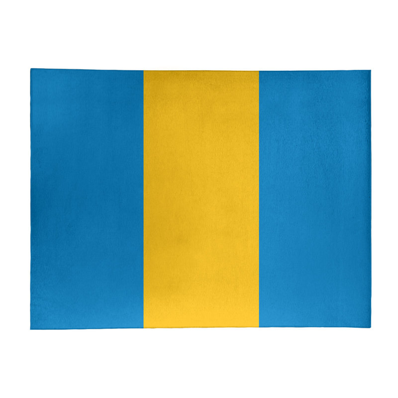 Tapis à rayures en polyester la puissance "la puissance", Rectangle 5 pi x 7 pi