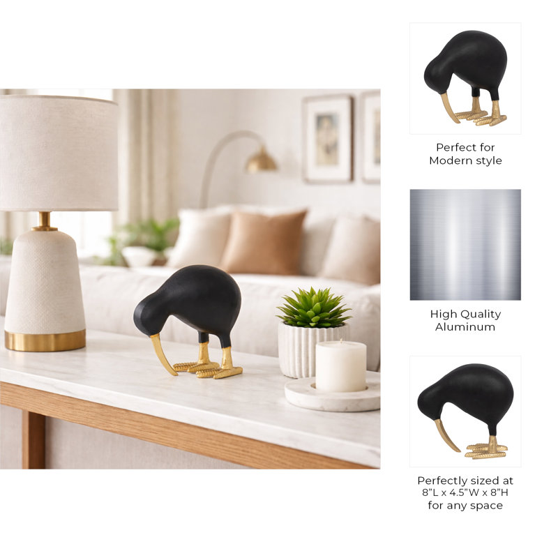 Figurine Petit Kiwi, H 8 po x l 8 po x P 4 po