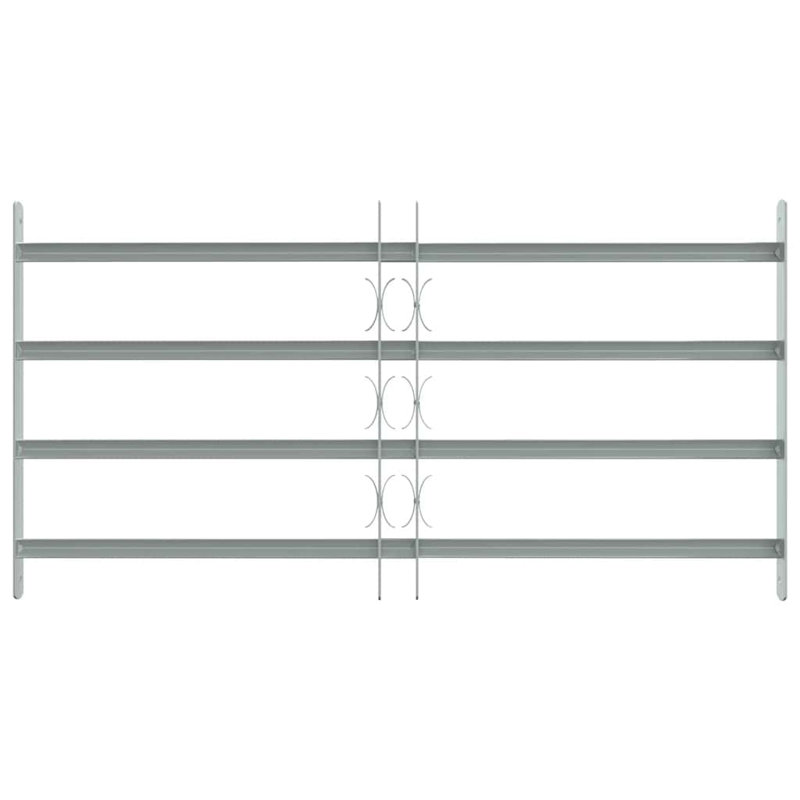 Grille de sécurité réglable pour fenêtres, 4 barres transversales de 27,6 po à 41,3 po
