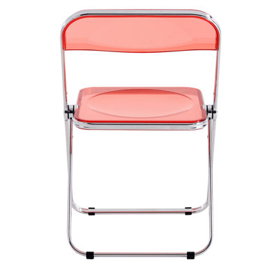 Eargle RUBY Clear Transparent Folding Chair Chair Pc Plastic Living Room Seat ZDYhong4