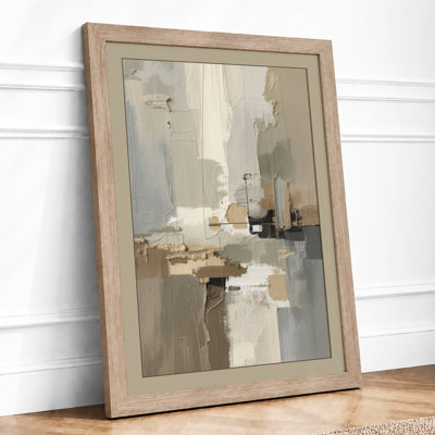 Layered Forms Minimalist - Framed Print