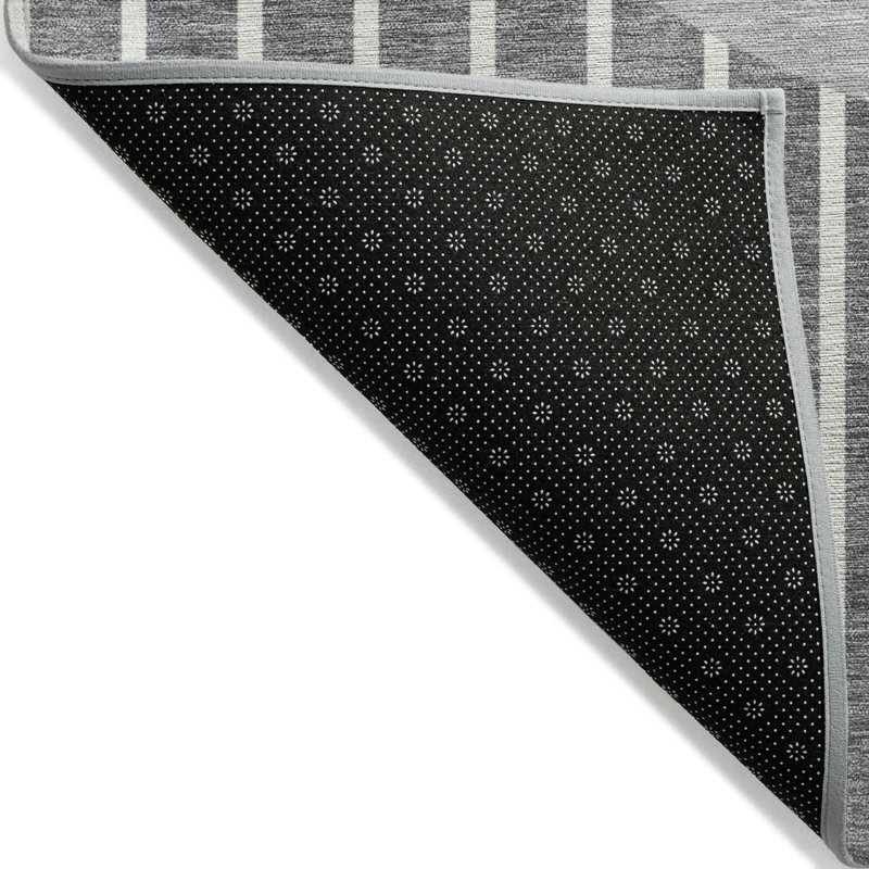 Ember Gray Washable Indoor-Outdoor Rug - , 10' x 14'