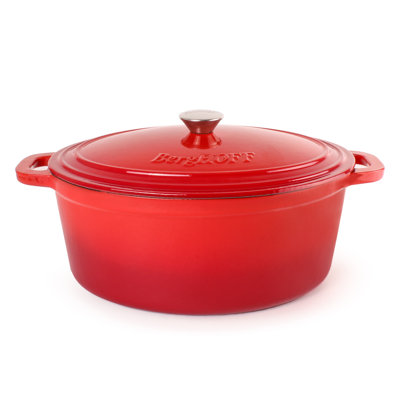 Musson 8 Qt. Cast Iron Oval Dutch Oven with Lid