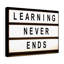 Learning Never Ends - Wrapped Canvas Print-1546909858