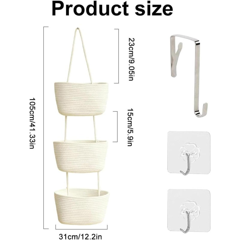 Rebrilliant Cotton Decorative Bin