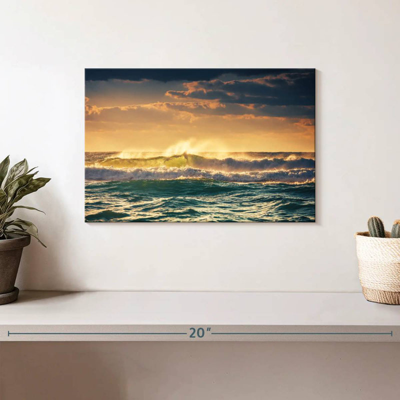 Gillard Sunrise Ocean Wave, H 8 po x l 12 po