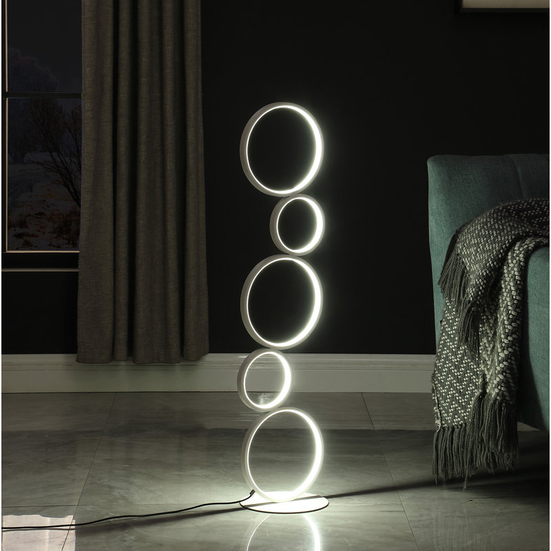 Metal Table Lamp, White