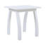 Table de bout rectangulaire en bois d'acacia SELMA en polyuréthane blanc