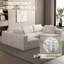 Modular Sectional Sofa Sleeper Couch with Chaise and Ottoman, Convertible Design for Flexible Combinations and Comfortable Seating.-1567684642