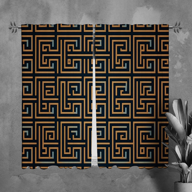Paire de rideaux obscurcissant en polyester Nicholos, L 40 po x L 61 po