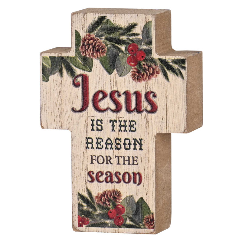 Plaque de table «Jesus The Raison Cross»