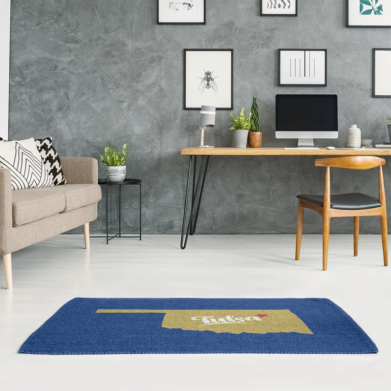 Tapis bleu area oklahoma, Rectangle 5 pi x 7 pi