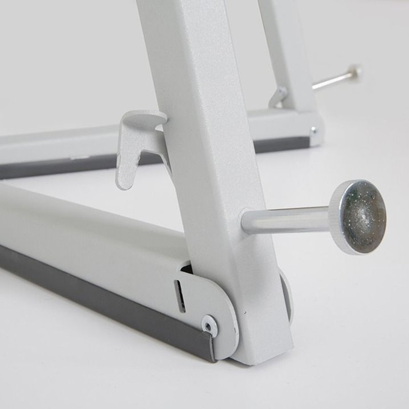 Adjustable Gray Metal Tripod Easel for Indoor and Outdoor Use