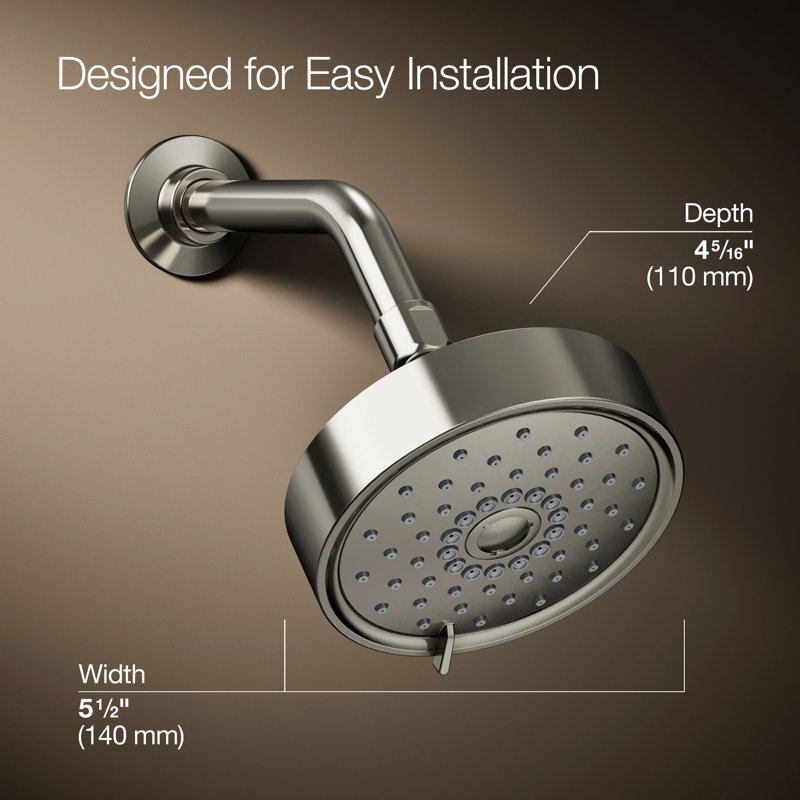 Purist 1.75 GPM Full/Standard Fixed Shower Head, Vibrant Polished Nickel