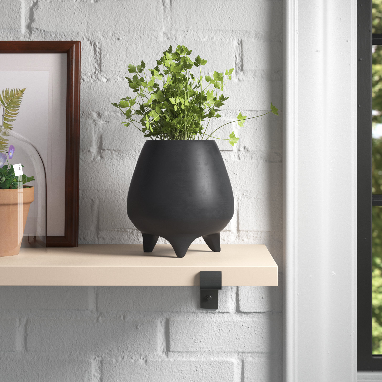 Heydan 7" Urn Planter, 6.25" H x 6" W x 6" D