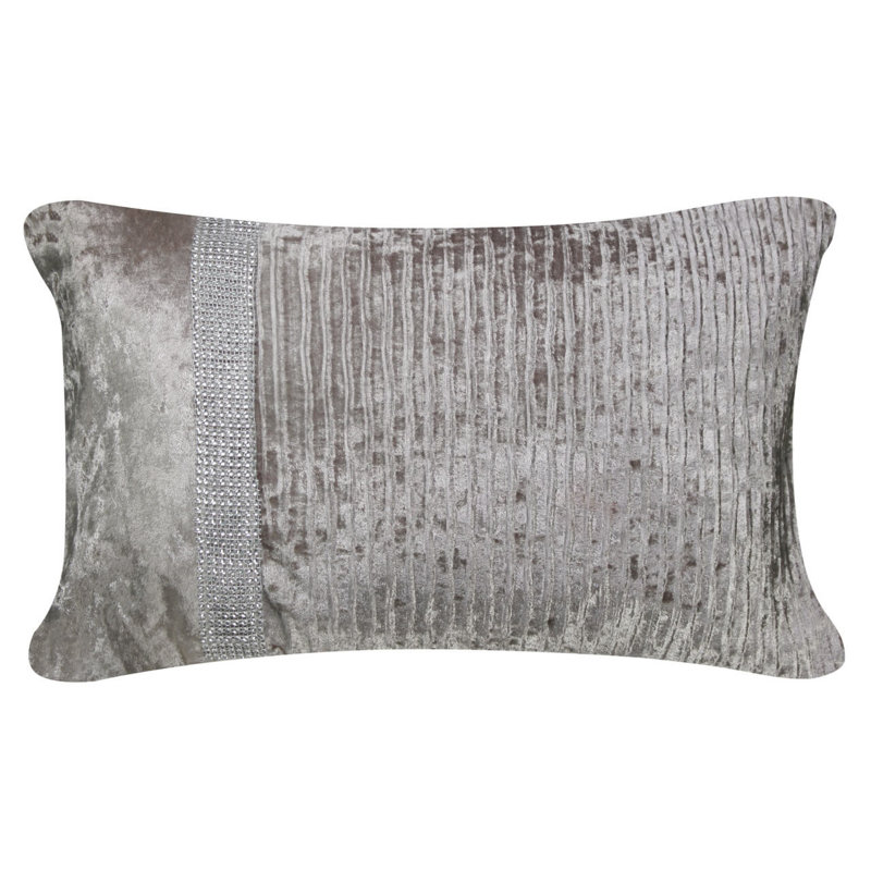 Amity Rectangular Throw Pillow Cover, Champagne