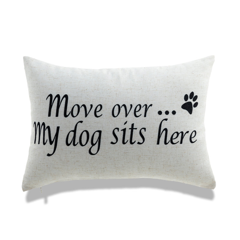Dog and Home Rectangular Pillow Cover and Insert, Down Blend