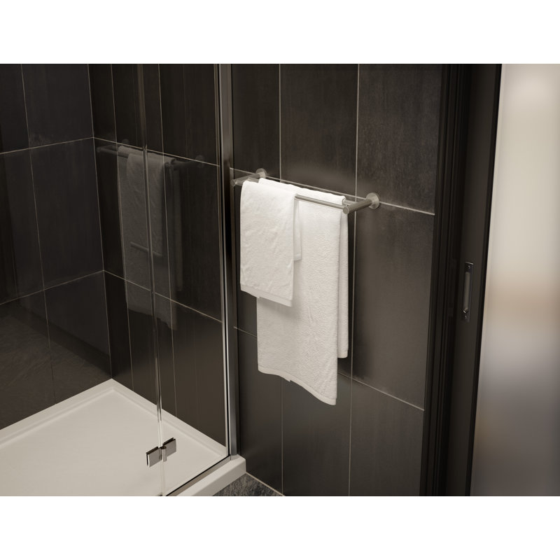 Dia 24" Wall Mounted Double Towel Bar, Satin Nickel