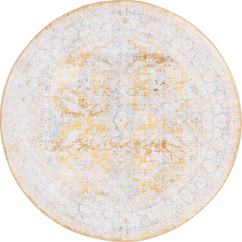 Mauri Chenille Oriental Indoor Rug, Round 3'6"