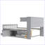 Base de lit plateforme moderne avec bibliothèques de rangement et tablettes-258017931-258017942