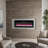 Smart 60" WiFi-Enabled Electric Fireplace Heater, Recessed in-Wall and Wall-Mounted-337640645