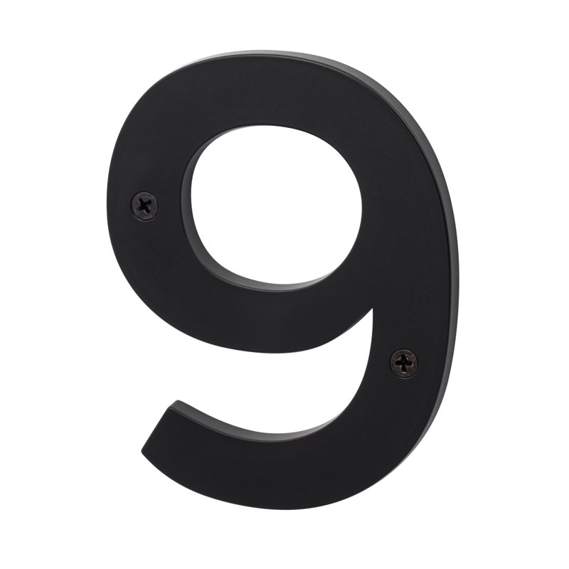 Zinc House Number 5 ", Noir mat, 9