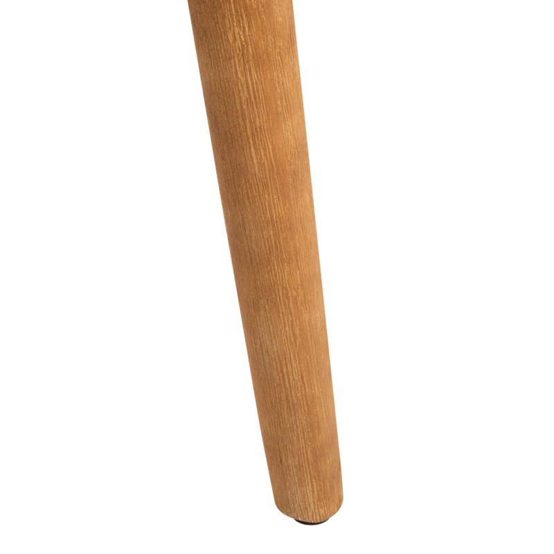 Fauteuil à oreilles Paolini, Similicuir brun