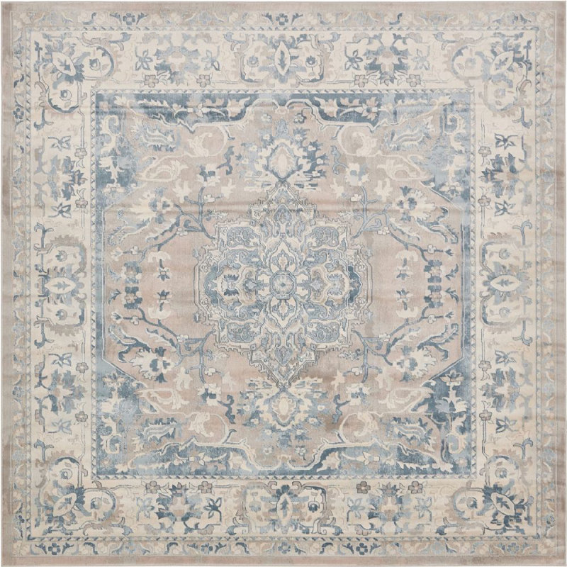 Ikat Indoor Rug, Square 8'
